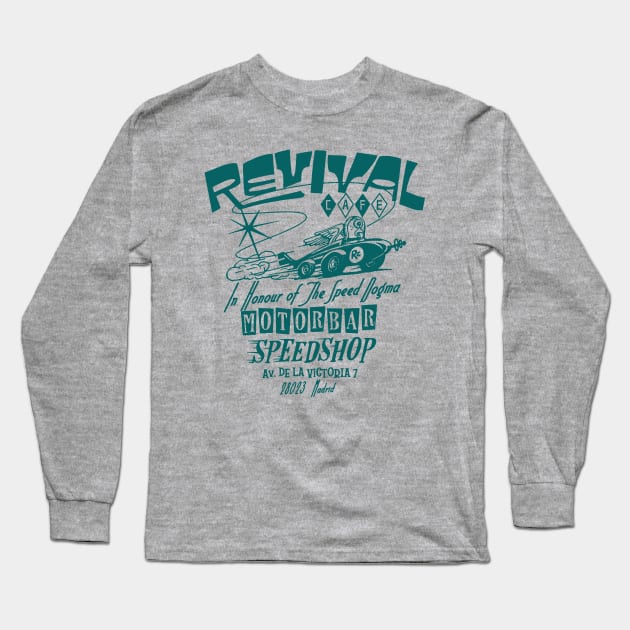 Revival Café Long Sleeve T-Shirt by MindsparkCreative